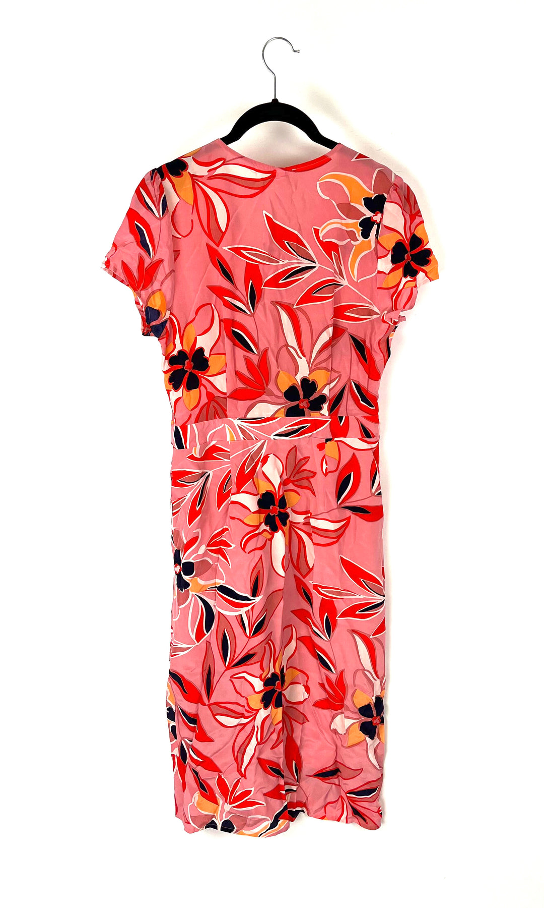 Pink and Multicolor Floral Print Dress - Extra Small, Small and Large