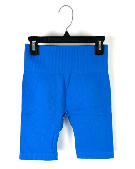 Blue Biker Shorts - Extra Small, Small, Medium, Large