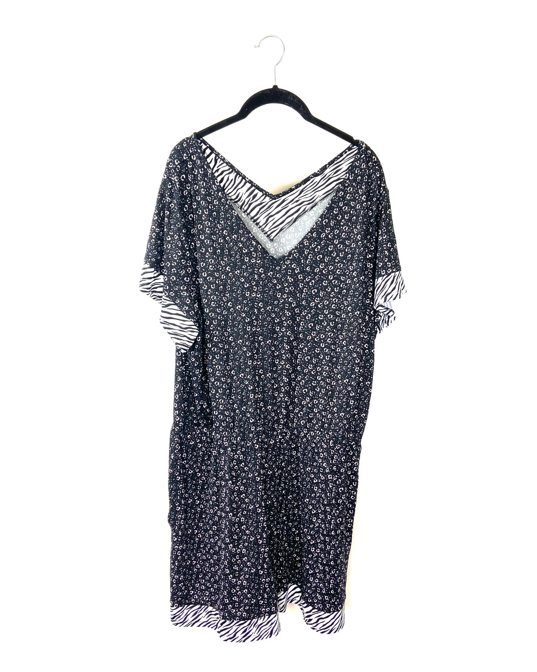 Cheetah and Zebra Print Romper - 1X