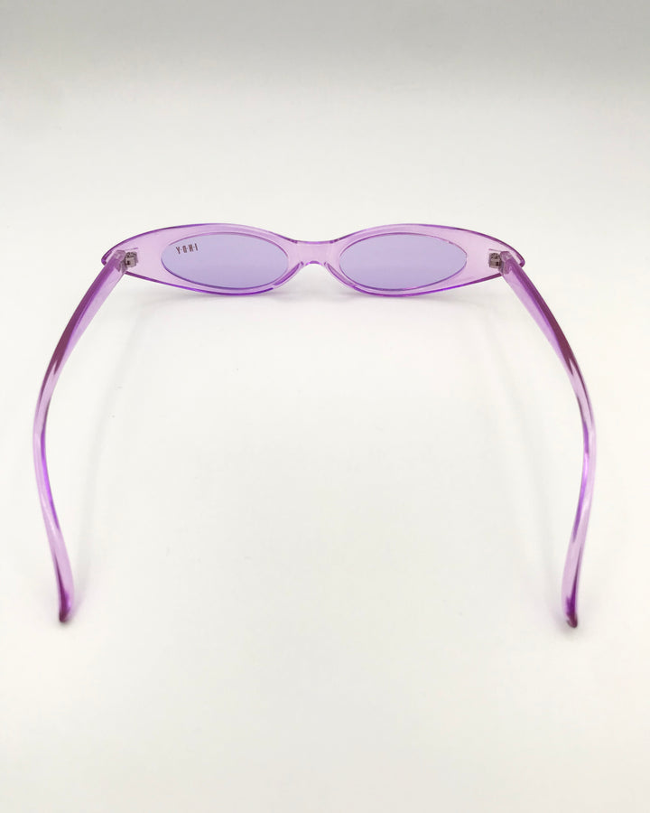 Purple Slim Lens Sunglasses