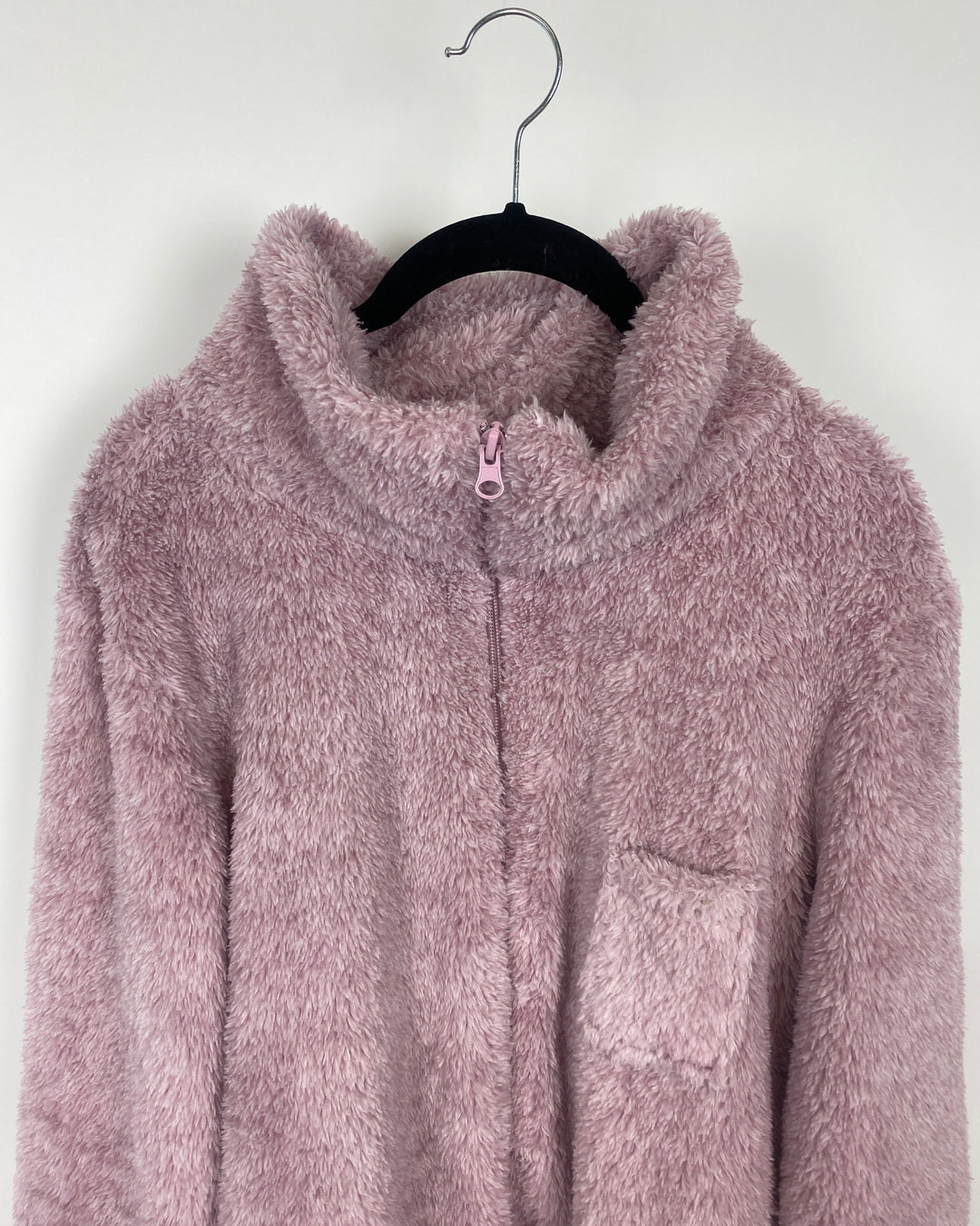 Pink Fuzzy Robe - Oversized Small