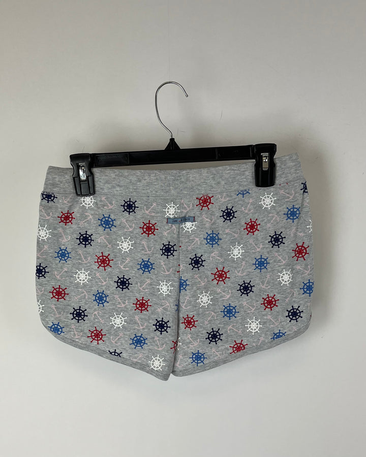 Anchor Printed Sleepwear Shorts - Small