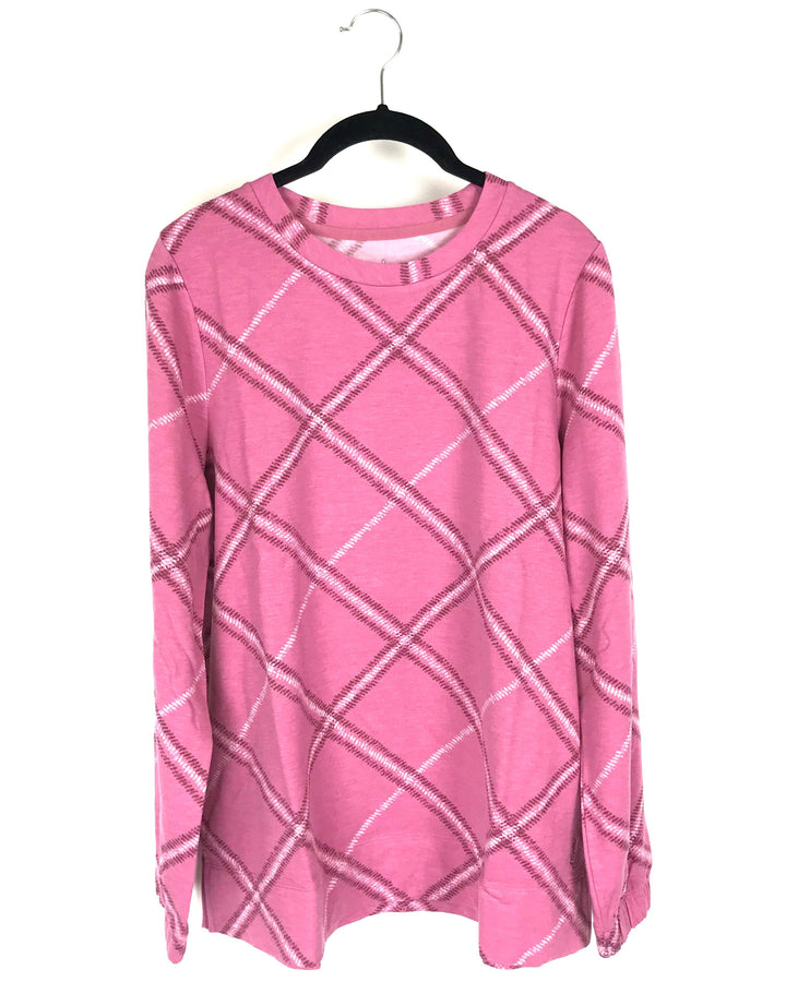 Long Sleeve Pink Top - Extra Small and Small