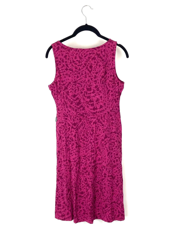 Magenta Printed Dress - Small