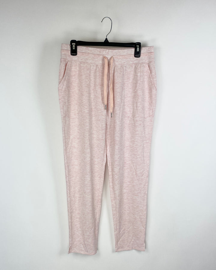 Pink Heathered Sweatpants - Small