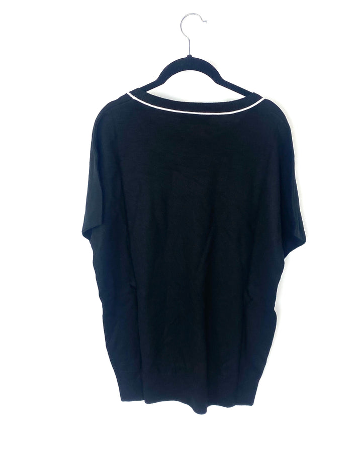 Black Knit  Top - Small