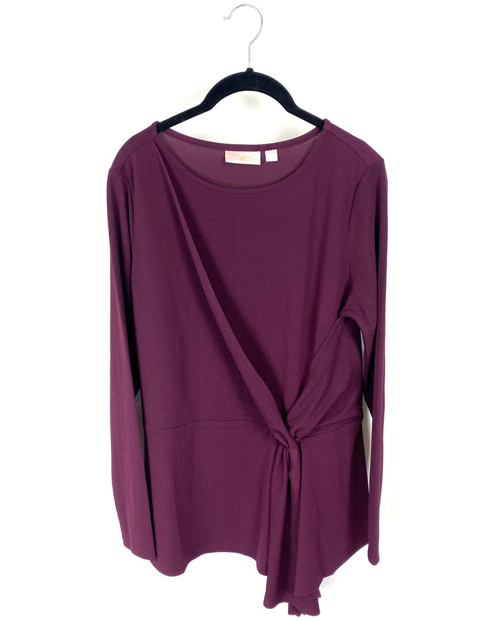 Purple Wrap Top - Medium/Large