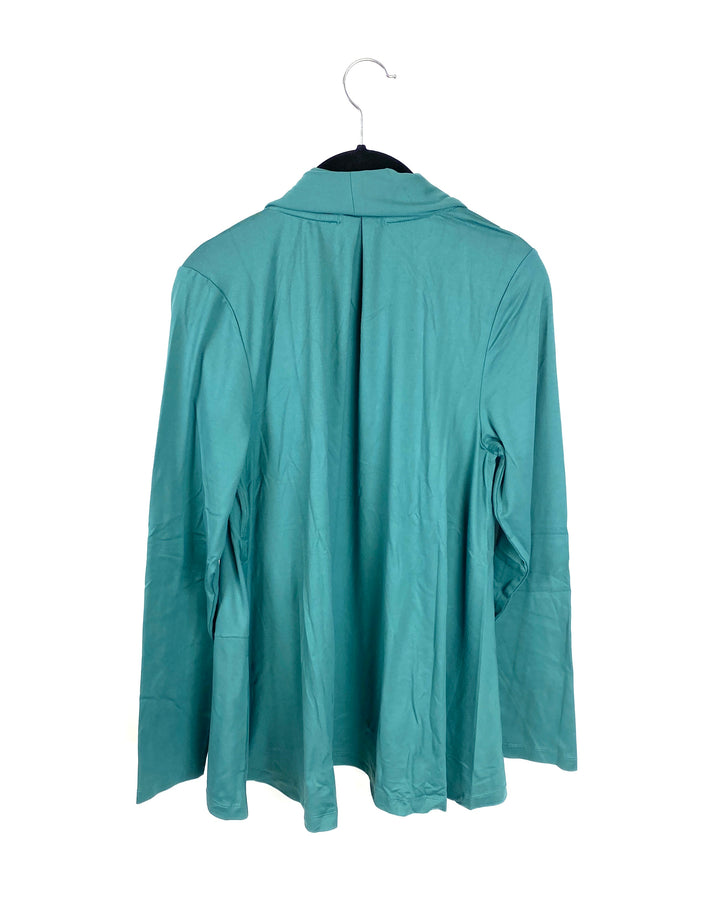 Teal Long Sleeve Cardigan - Size 6/8