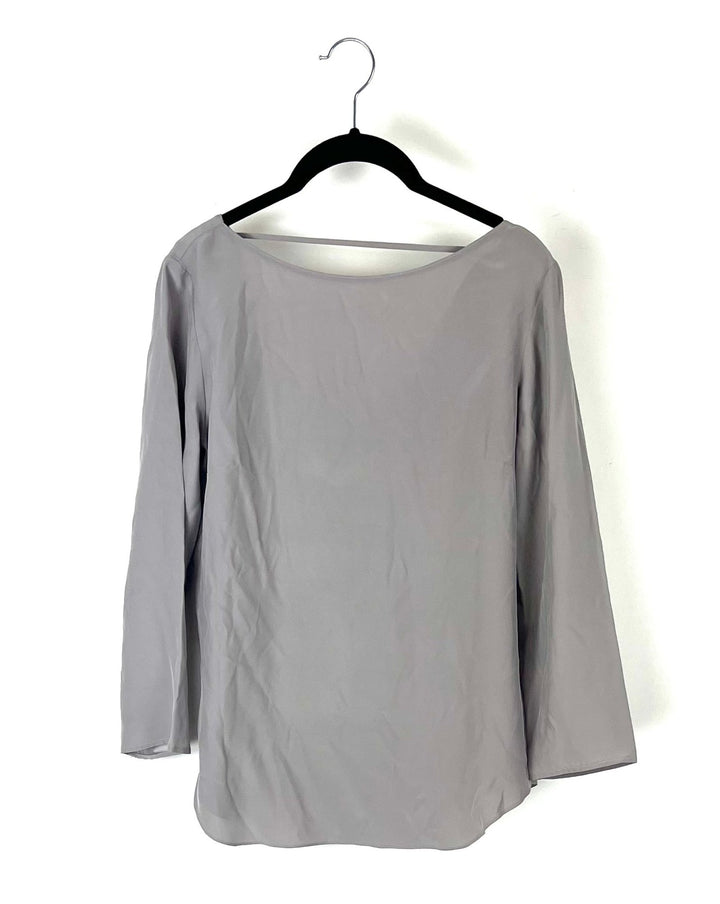 Grey Blouse - Size 4-6