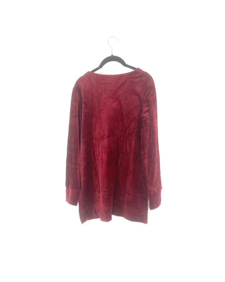 Red Velvet Top - Sizes 2/4