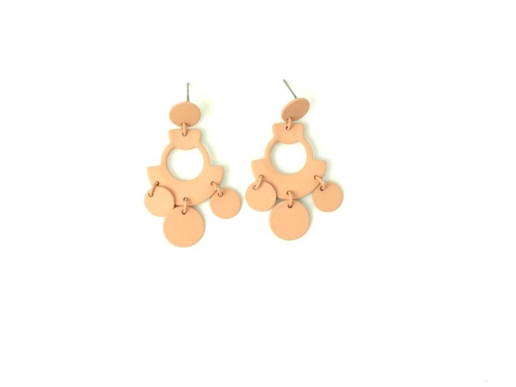 Matte Pink Earrings - The Fashion Foundation - {{ discount designer}}