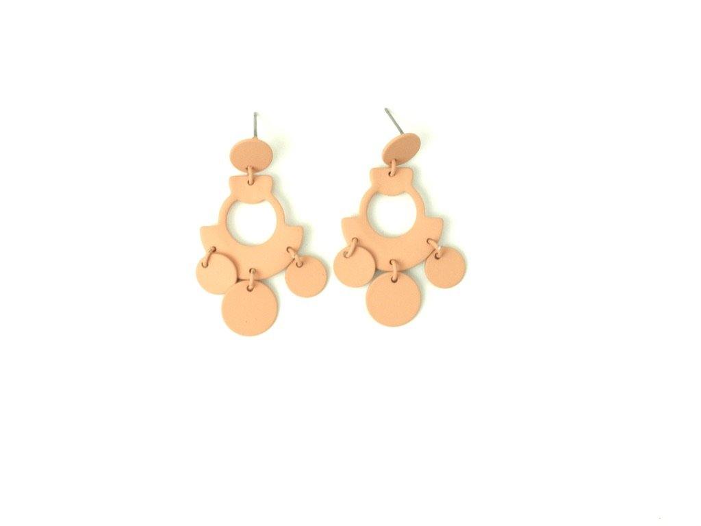 Matte Pink Earrings - The Fashion Foundation - {{ discount designer}}
