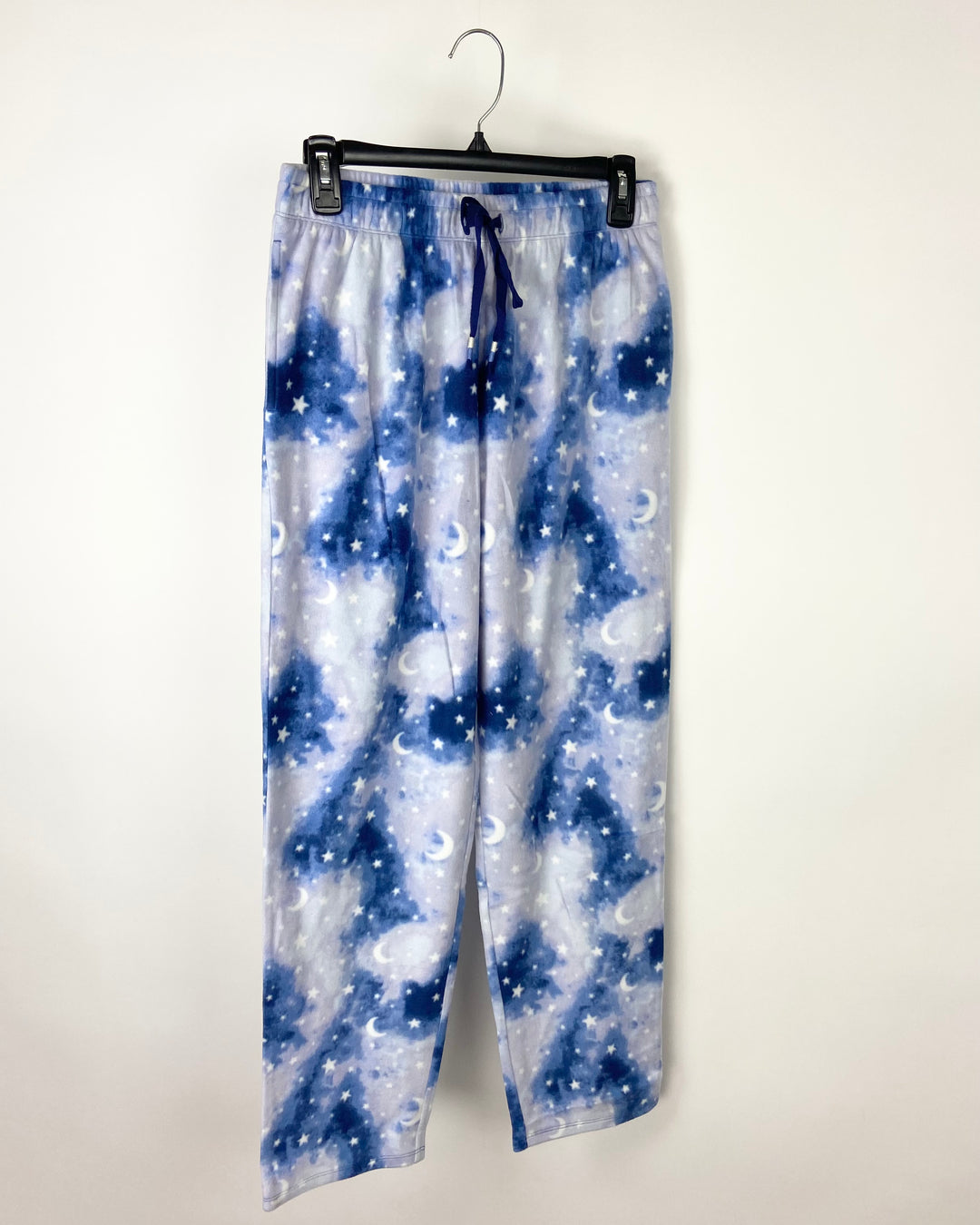Blue And White Galaxy Pajama Pants - Small