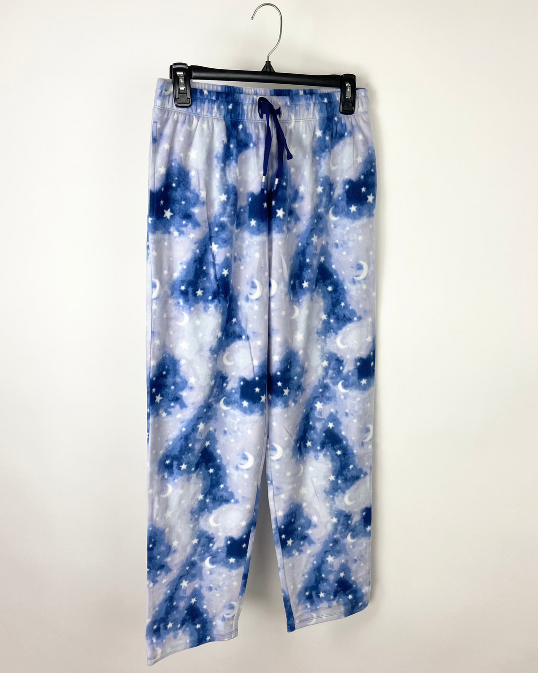 Blue And White Galaxy Pajama Pants - Small