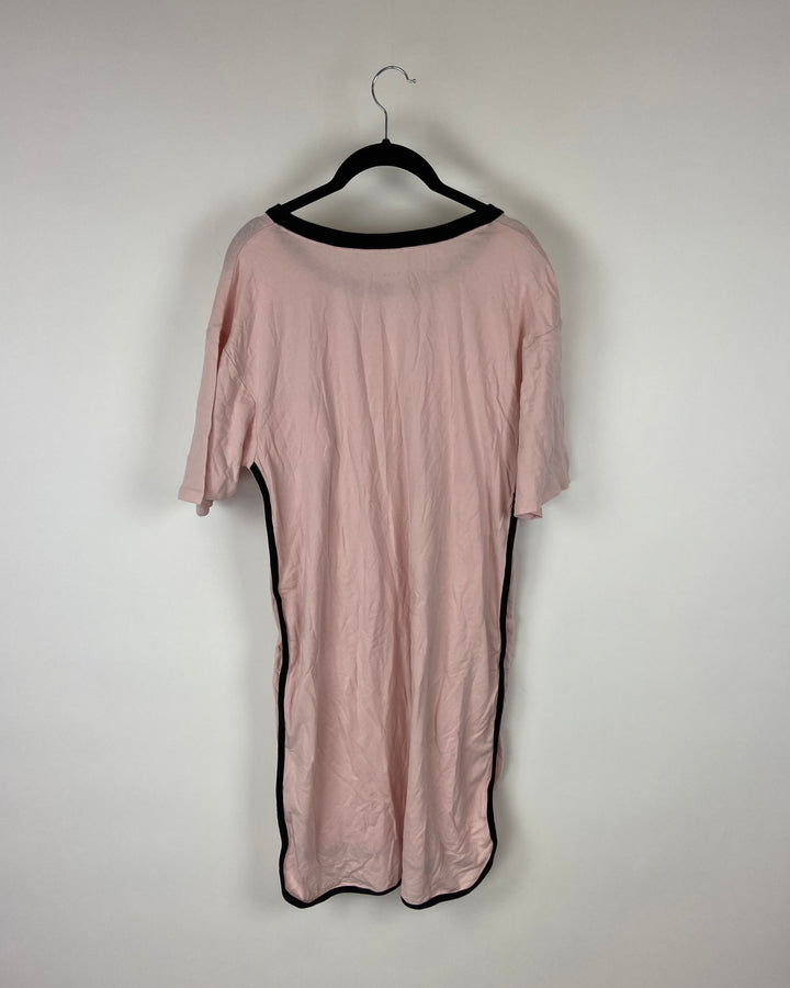 Pink Short Sleeve Nightgown - Small