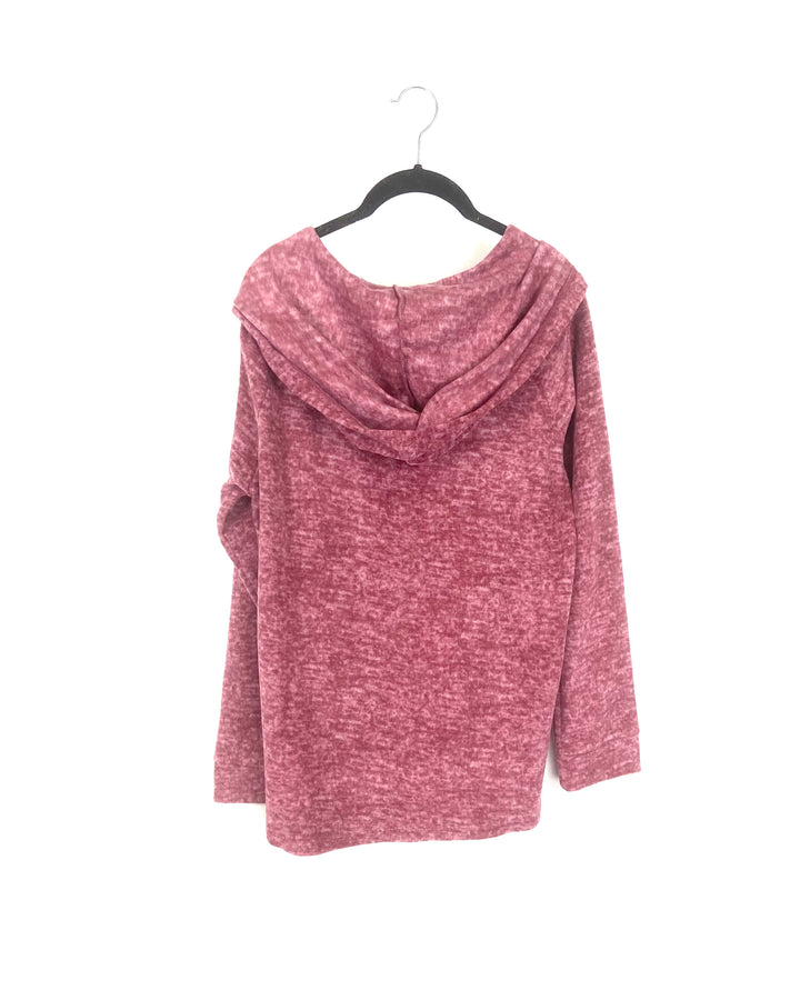 Magenta Quarter Zip Hoodie - Extra Small and Small