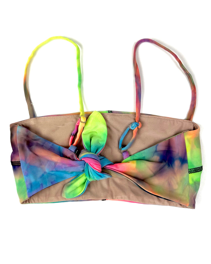 Rainbow Tie Back Bikini Top - Small