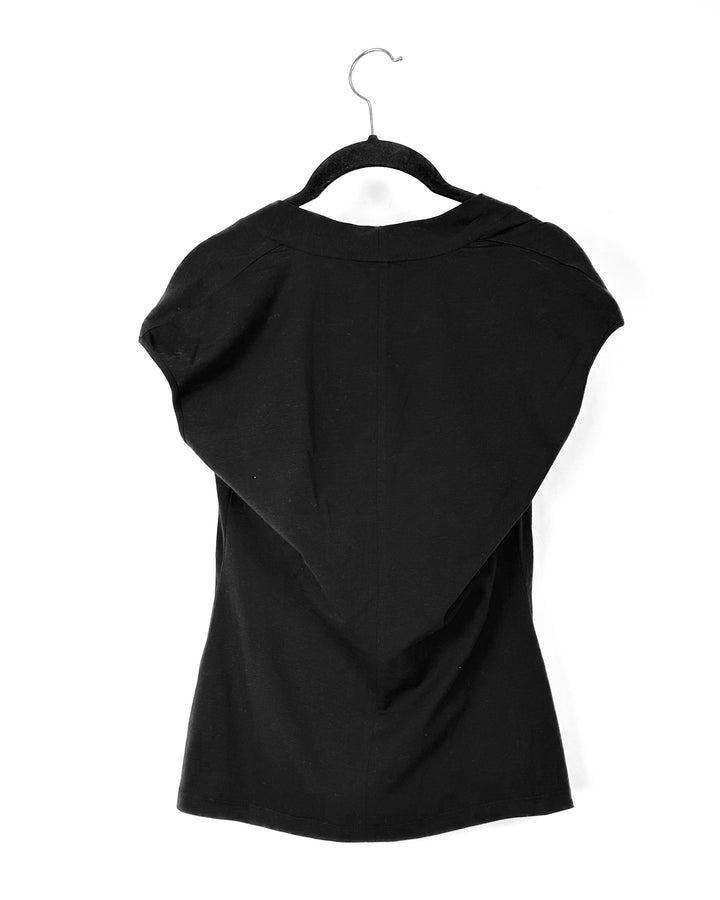 Black Short Sleeve Top - Small