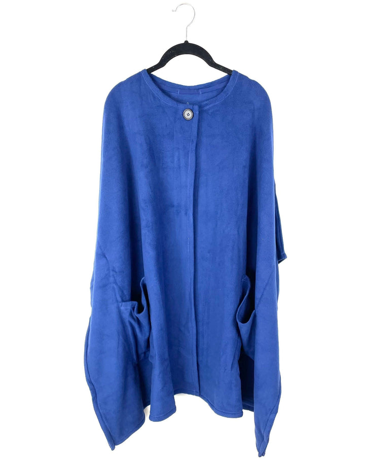 Blue Poncho - Extra Large/1X