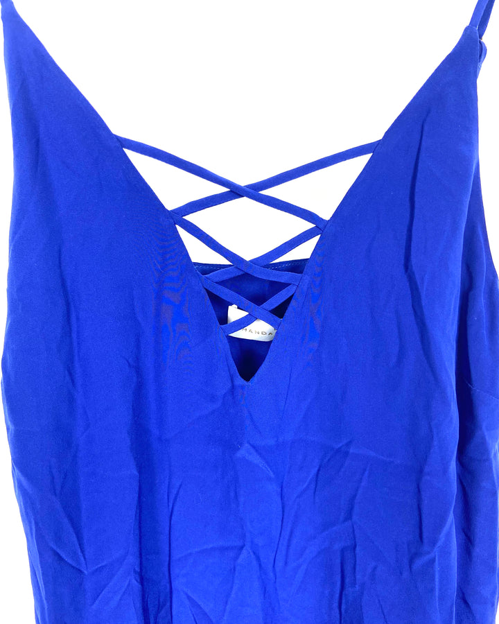 Blue Criss Cross Dress - Size 4-6