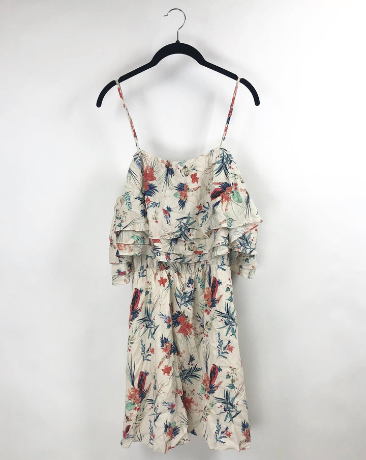 Tropical Off The Shoulder Dress- Small