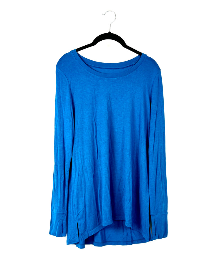 Blue Long-Sleeve Top - Extra Small