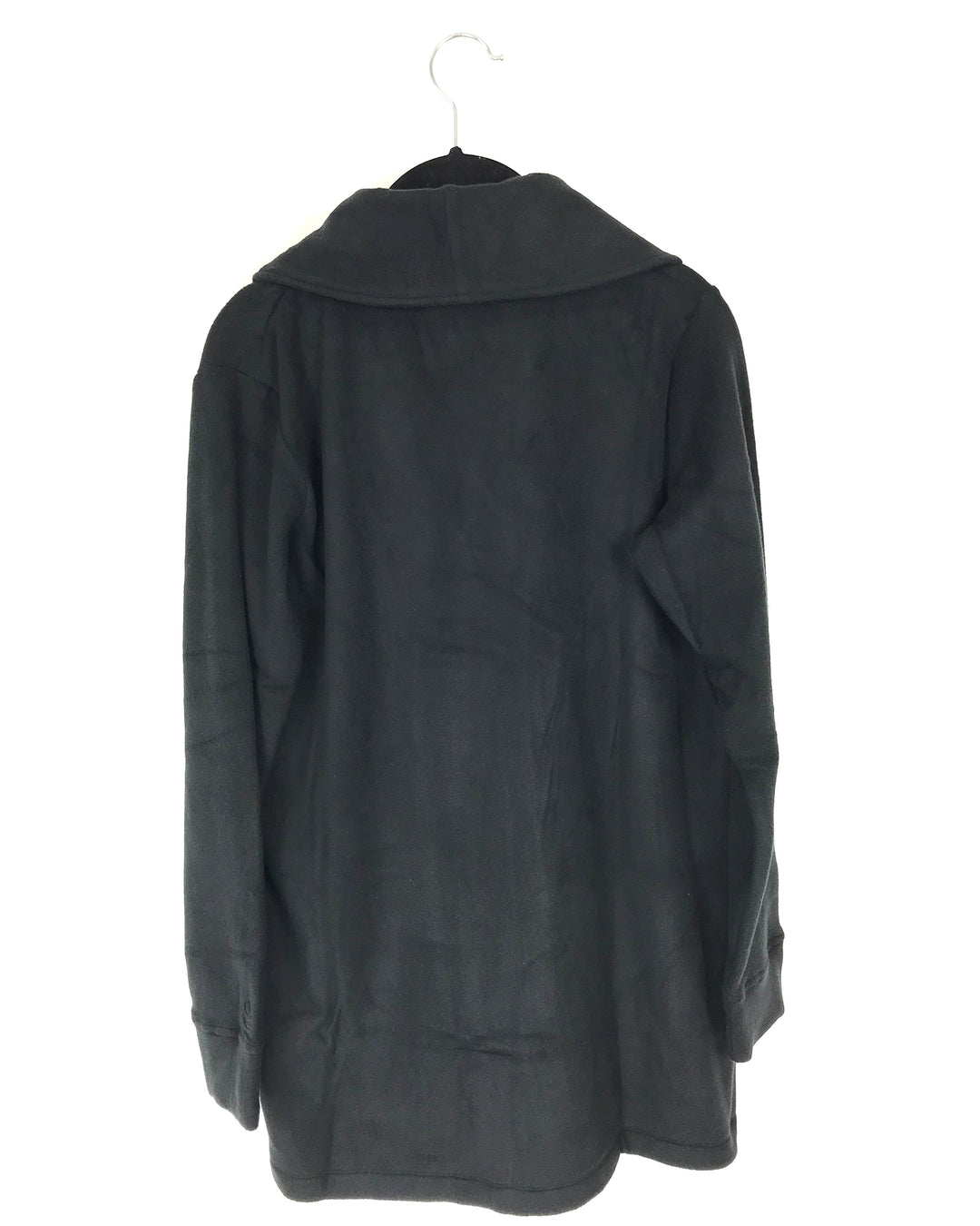 Black Fleece Button Up Cardigan - Size 2/4