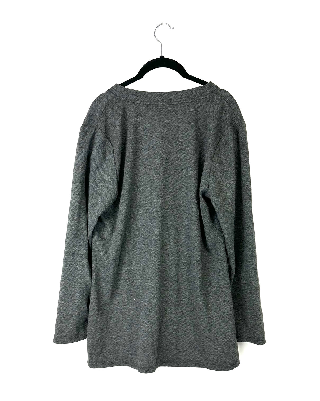 Grey Lightweight Button Down Top - Small