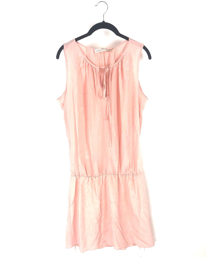 Pink Front Tie Dress - Small