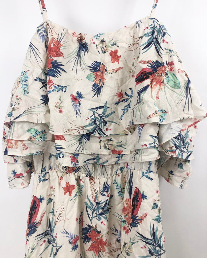 Tropical Off The Shoulder Dress- Small