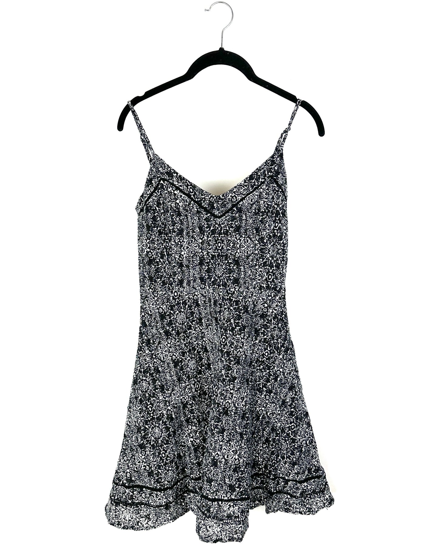 Aqua black and deals white dress