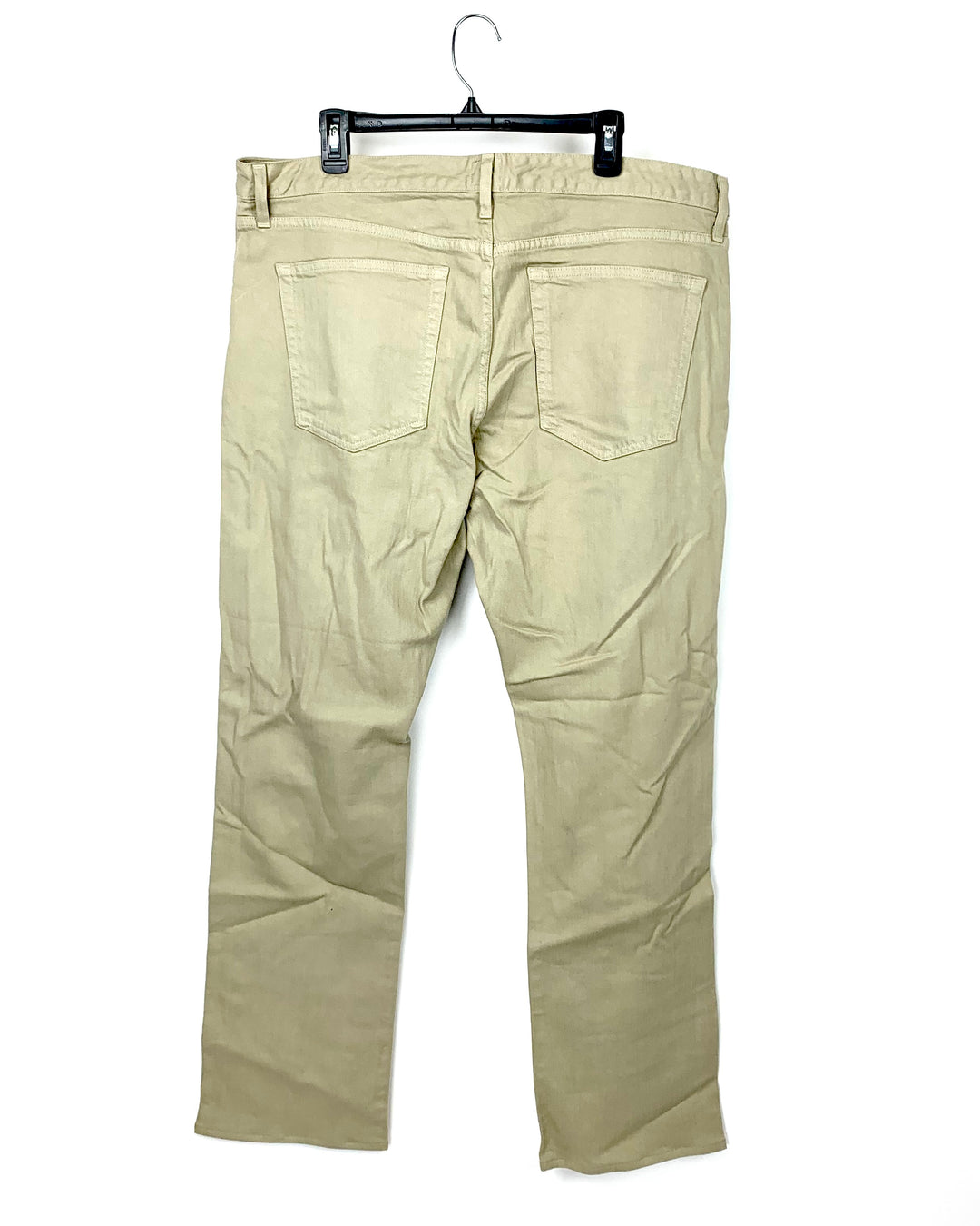 MENS Tan Denim Straight Fit Pants - Size 40/32