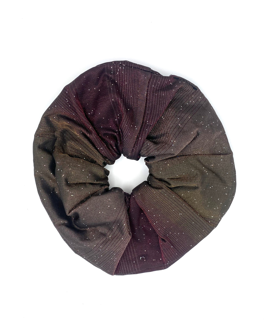 Brown and Purple Jumbo Scrunchie