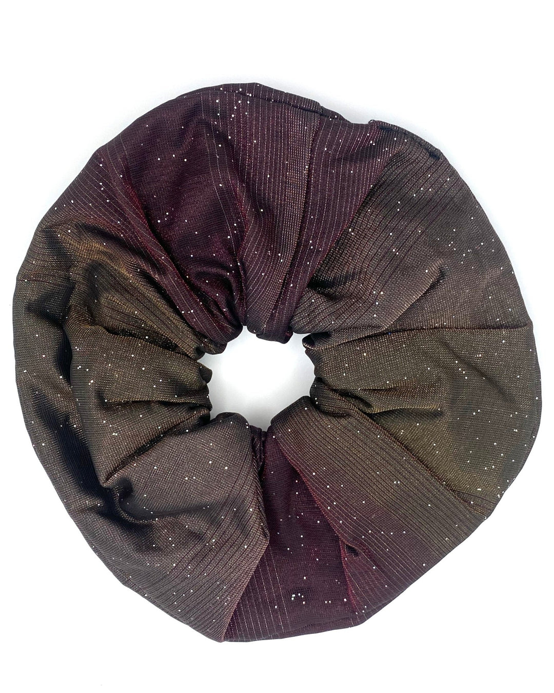 Brown and Purple Jumbo Scrunchie