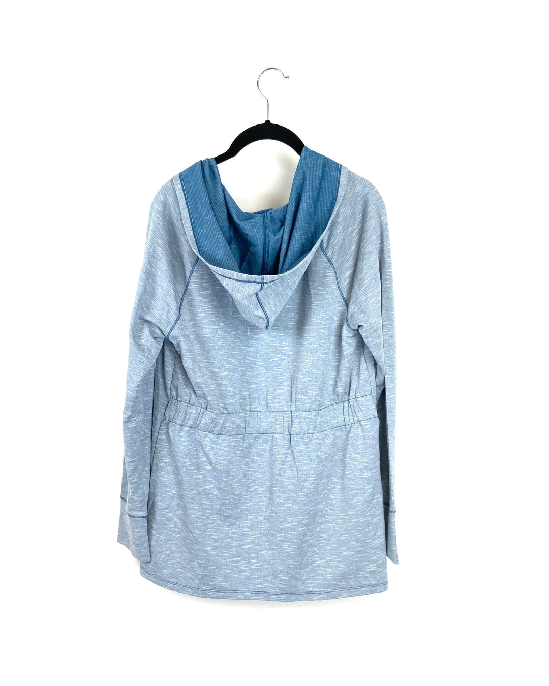 Blue Hooded Outdoor Cardigan - Small