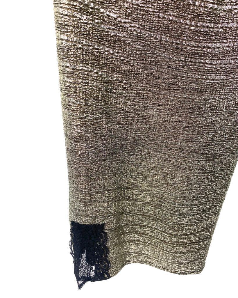 Metallic Slip Dress - Size 6/8
