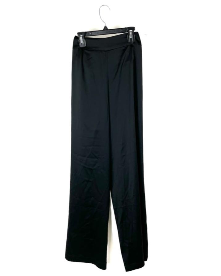 Black and White Wide Leg Pants - Size 4