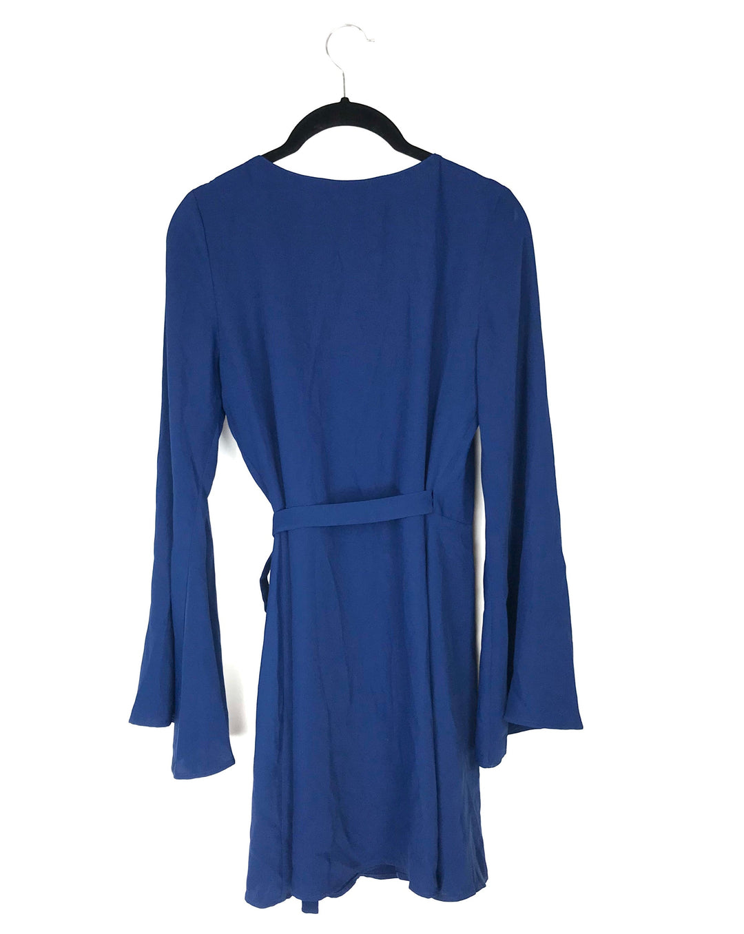 Deep Blue Long Sleeve Dress - Small