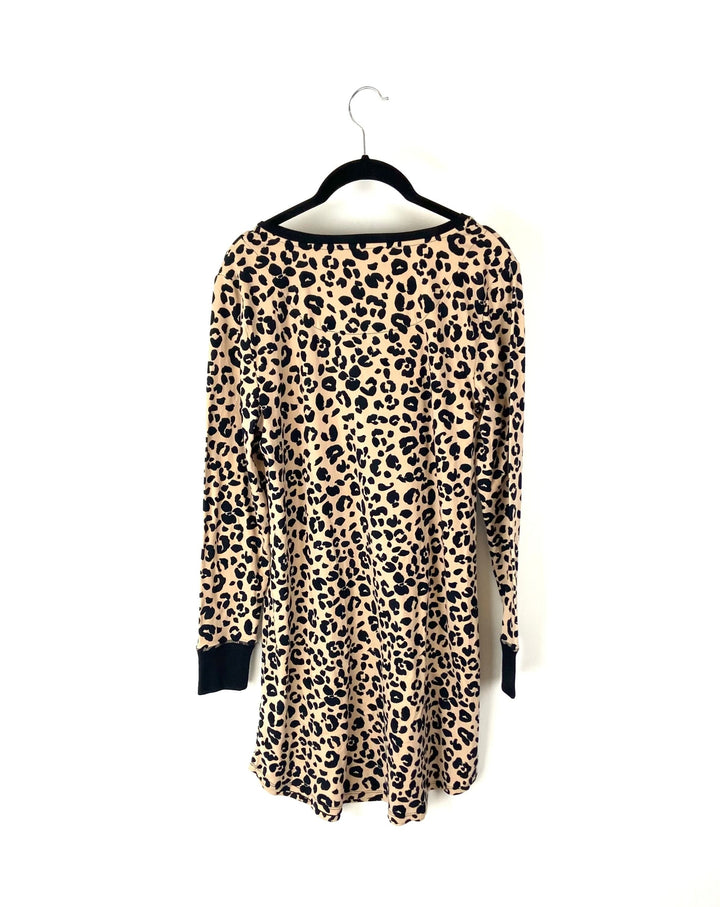 Cheetah Print Nightgown - Small