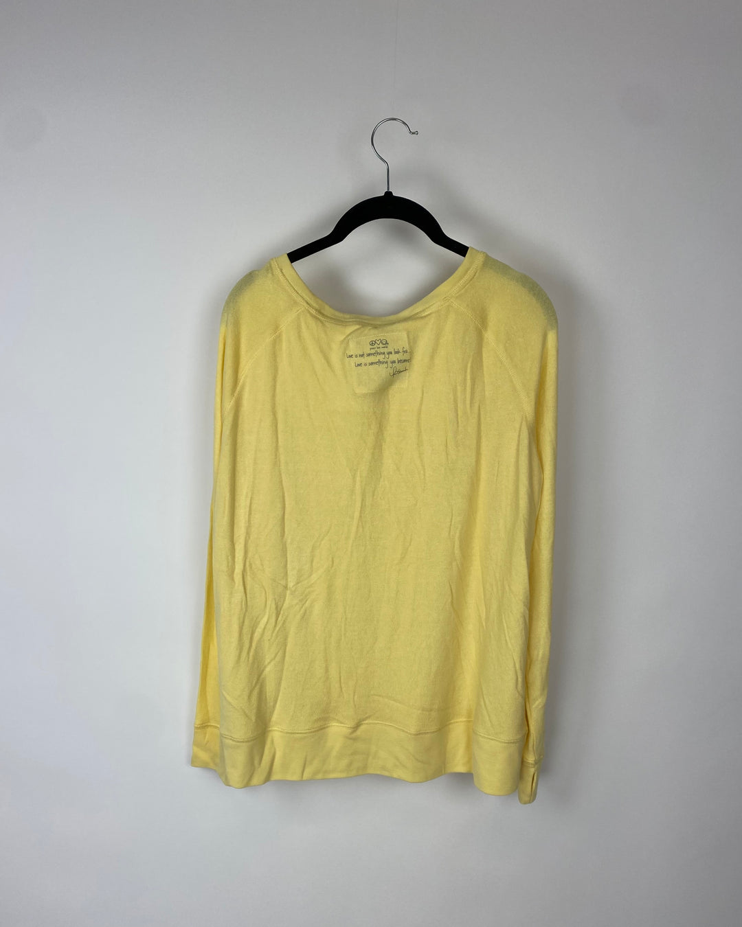 Yellow "I Am Happy" Top - Small