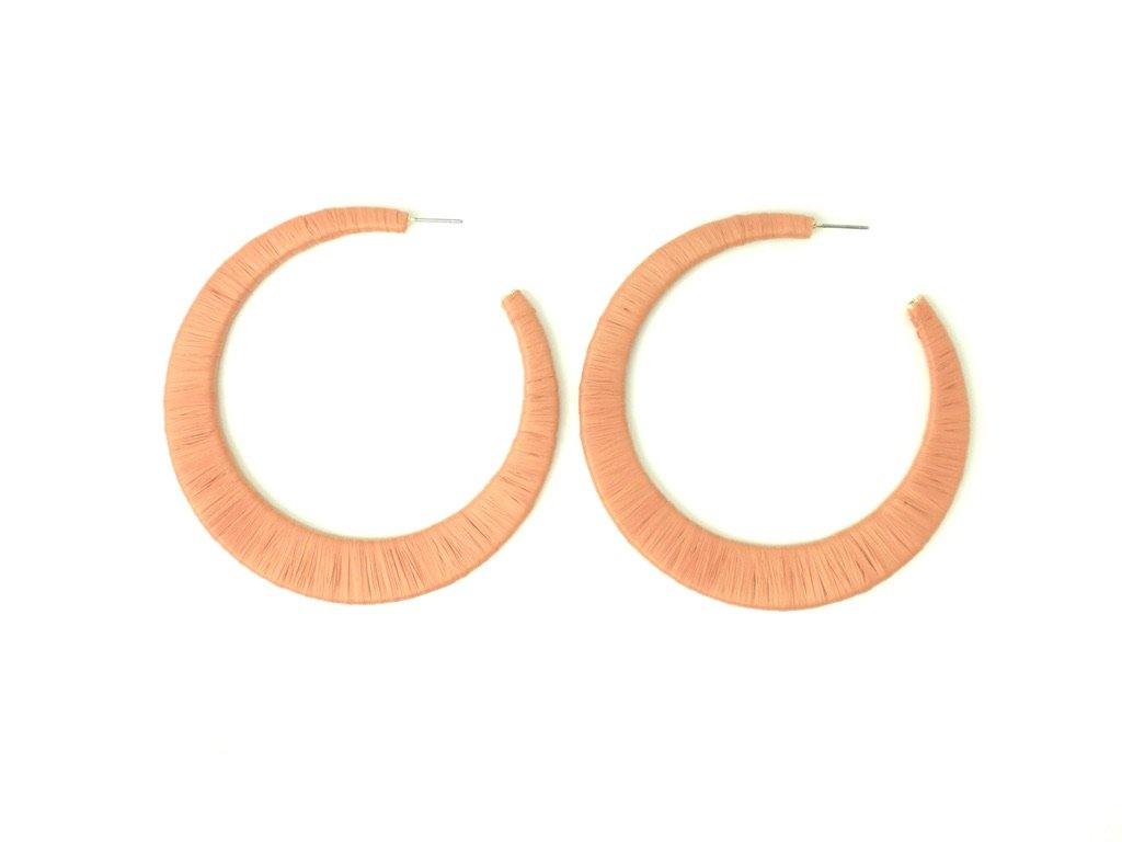 Pink Wrapped Hoops - The Fashion Foundation - {{ discount designer}}