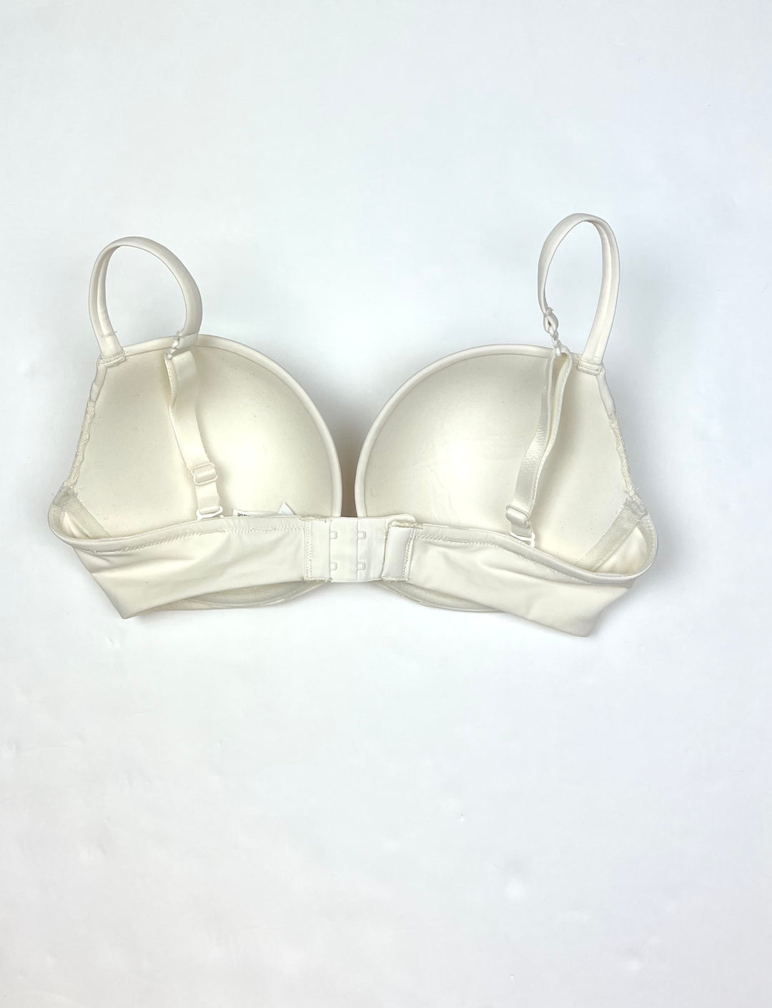 White Textured Bra - Size 34D