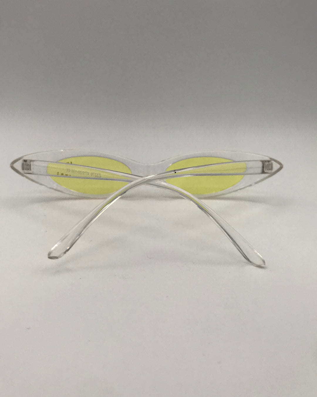 Translucent and Yellow Slim Lens Sunglasses
