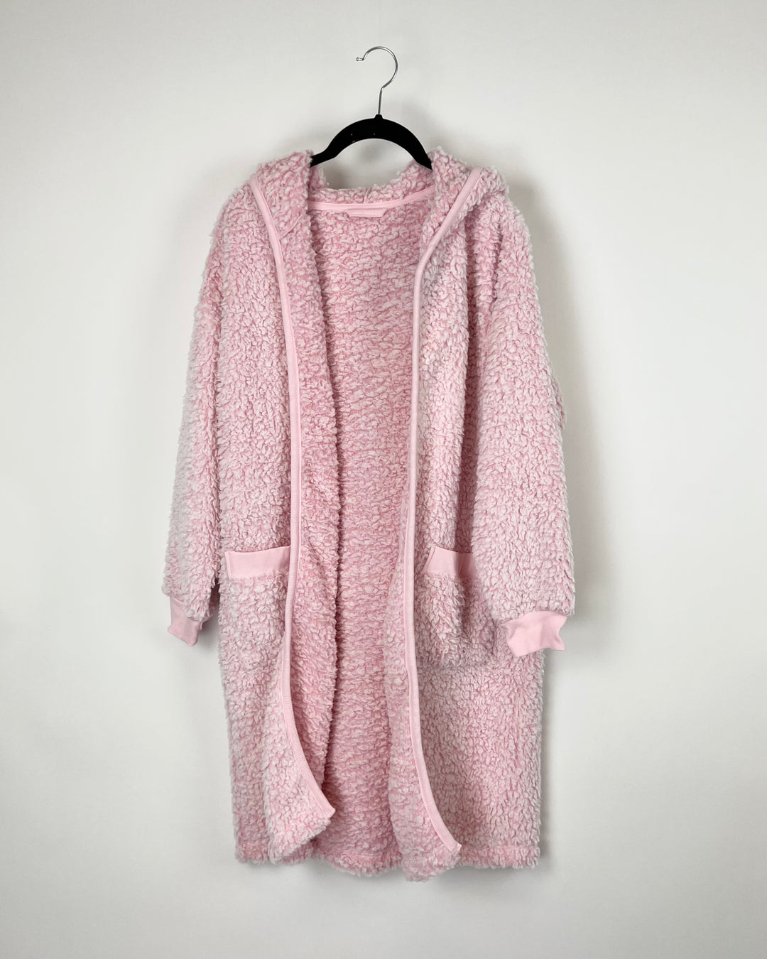 Pink Fuzzy Cardigan - Small