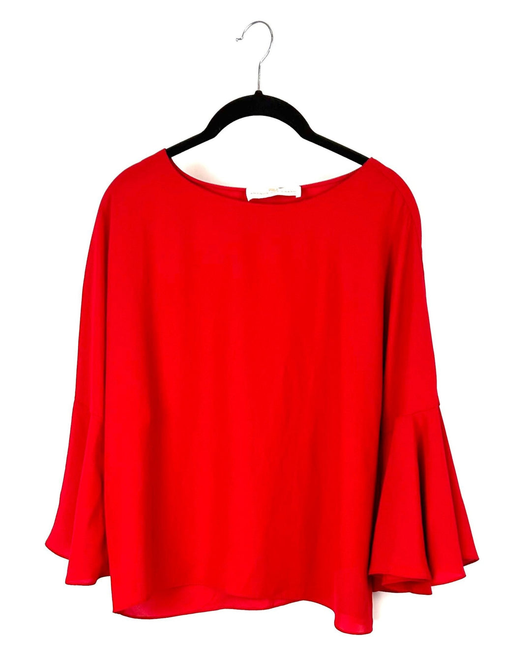Red Bell Sleeve Blouse - Size 4/6