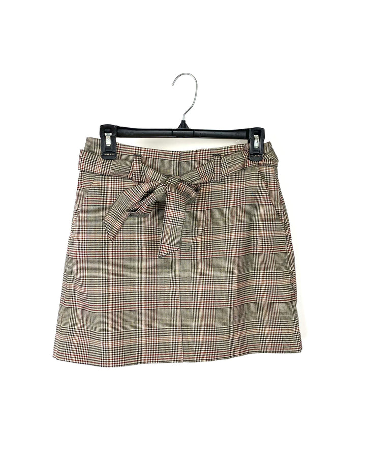 Plaid Skirt - Size 26
