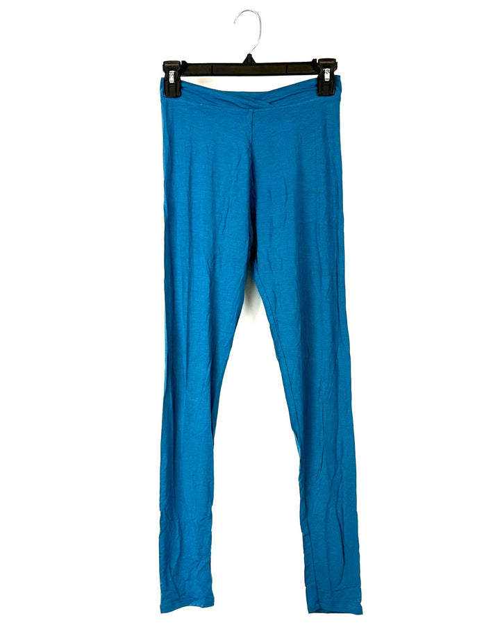 Blue Lightweight Leggings - Small