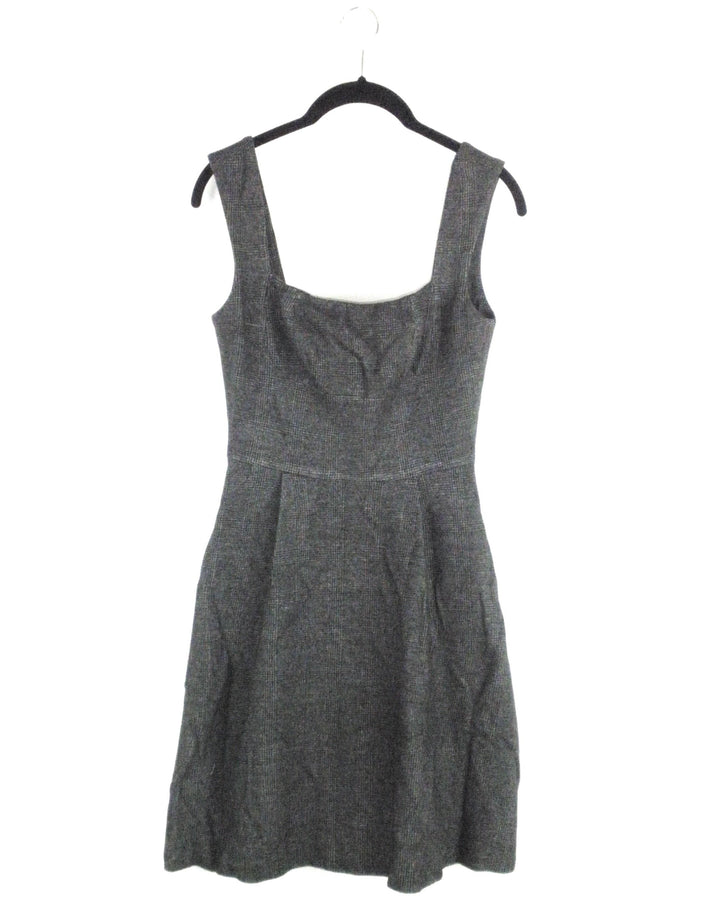 Amanda Uprichard Fit and Flare Heathered Grey Dress - Small - The Fashion Foundation - {{ discount designer}}