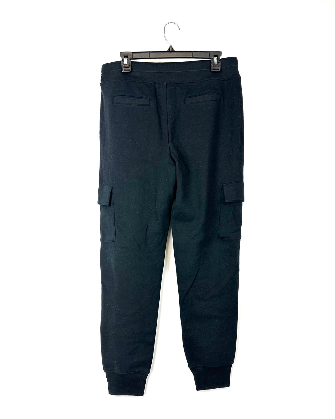Black Joggers With Accordion Pockets - Small
