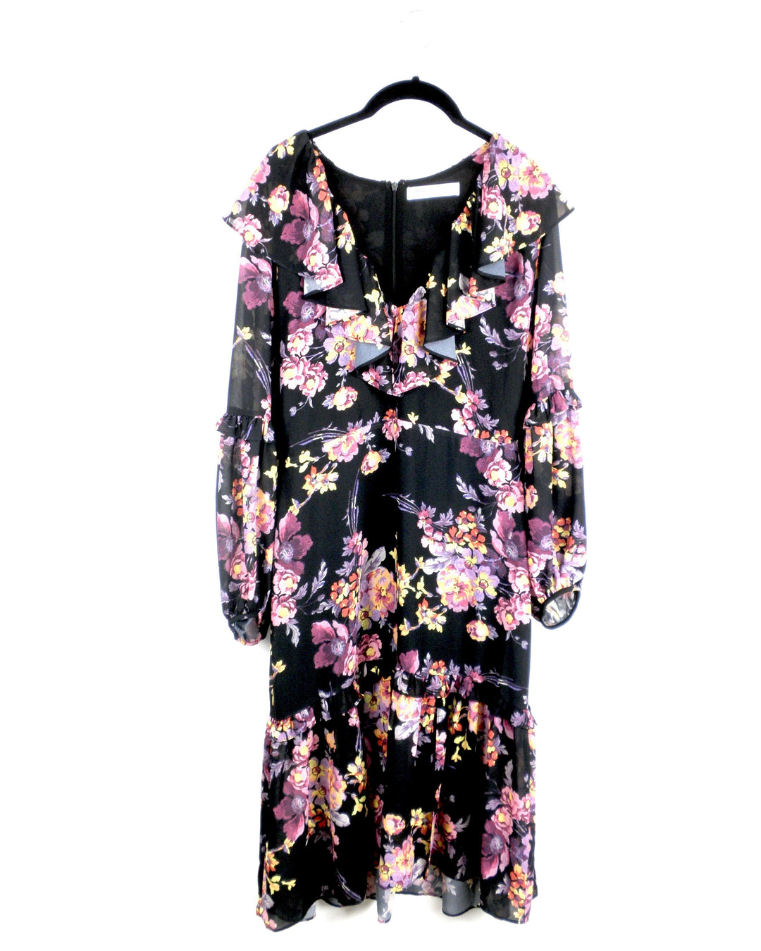 Amanda Uprichard Floral Long Sleeve Midi Dress - Small and Medium - The Fashion Foundation - {{ discount designer}}